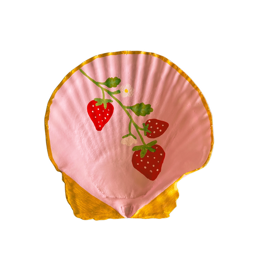 Trinket Shell - pink strawberry