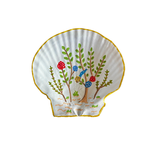 Trinket Shell - blue chinoiserie