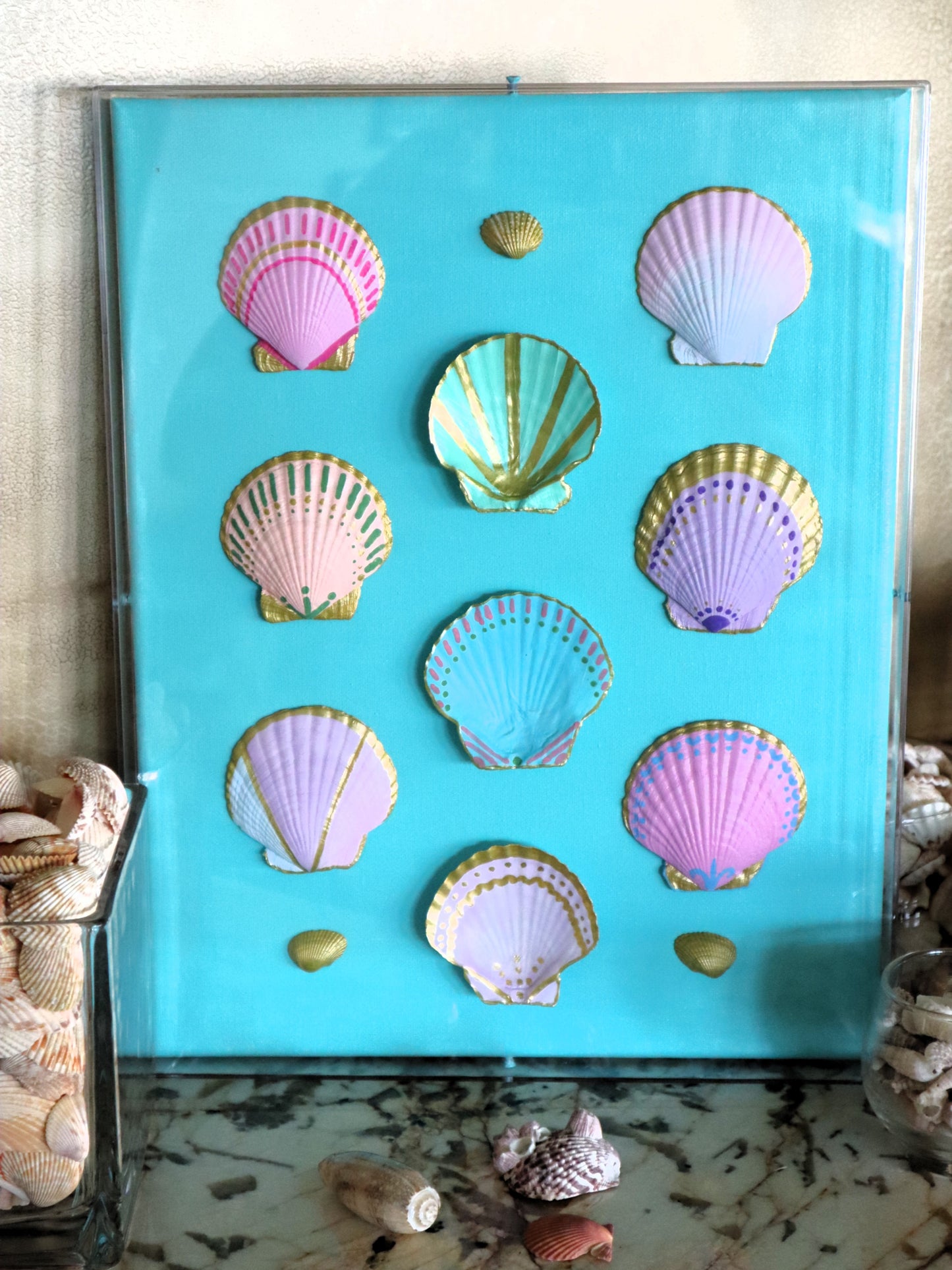 Shell Collage - Ocean Water