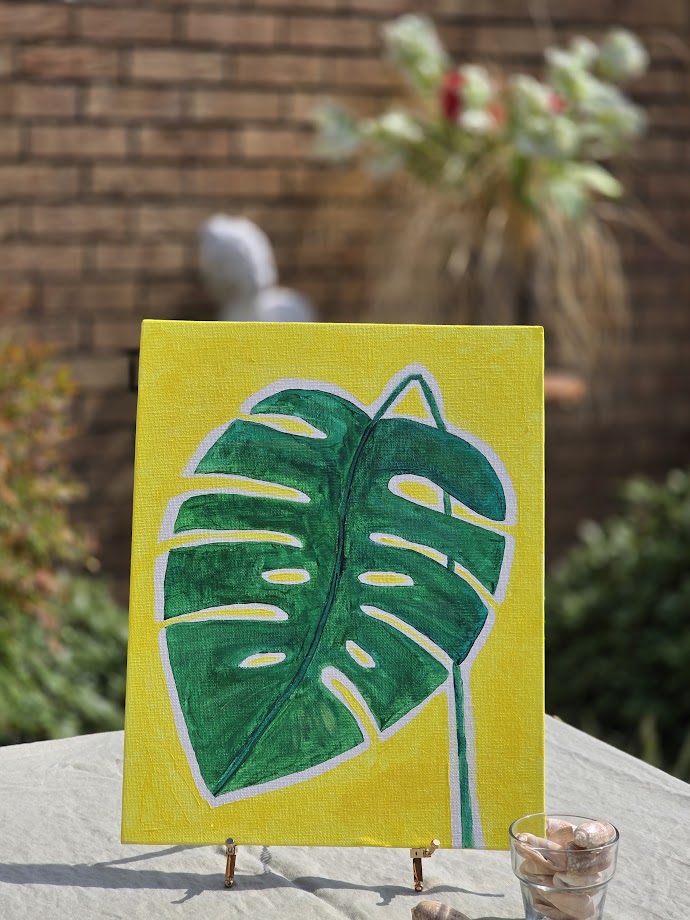 Monstera Leaf - Yellow